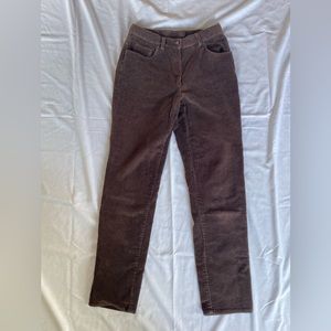 Ralph Lauren Brown Stretch Corduroy Straight Pant
